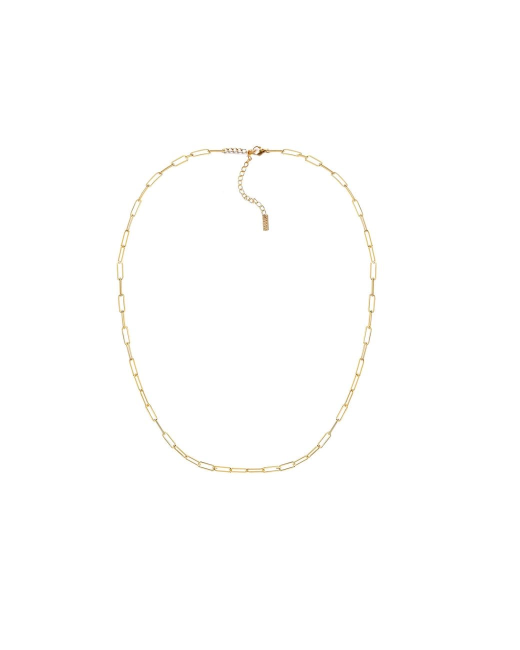 Adriana Pappas Designs Metallic Dainty Paperclip Chain Necklace