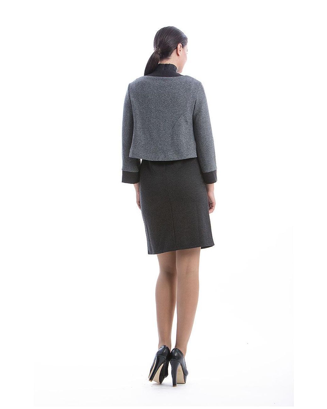 Conquista Black Anthracite Long Sleeve Bolero