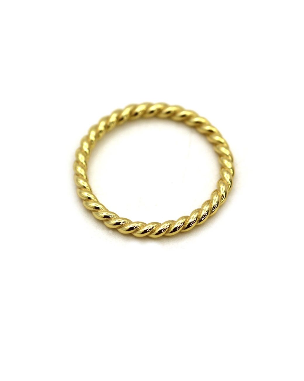 VicStoneNYC Fine Jewelry Yellow Rope Solid Ring By Handmade