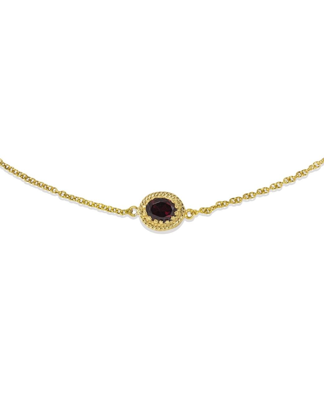 Vintouch Italy Metallic Luccichio Garnet Choker