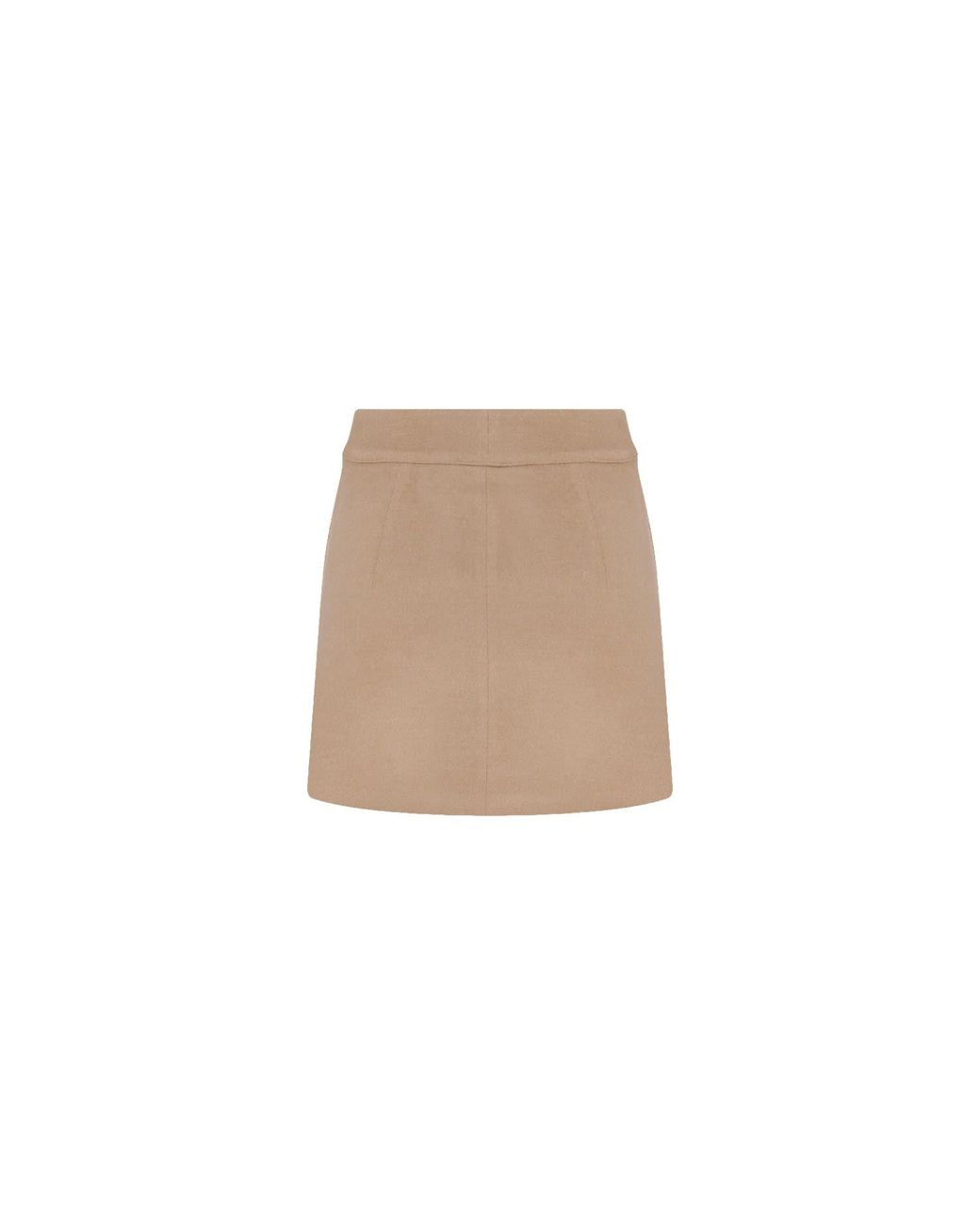 NAZLI CEREN Natural Neutrals Marde Wool Mini Skirt