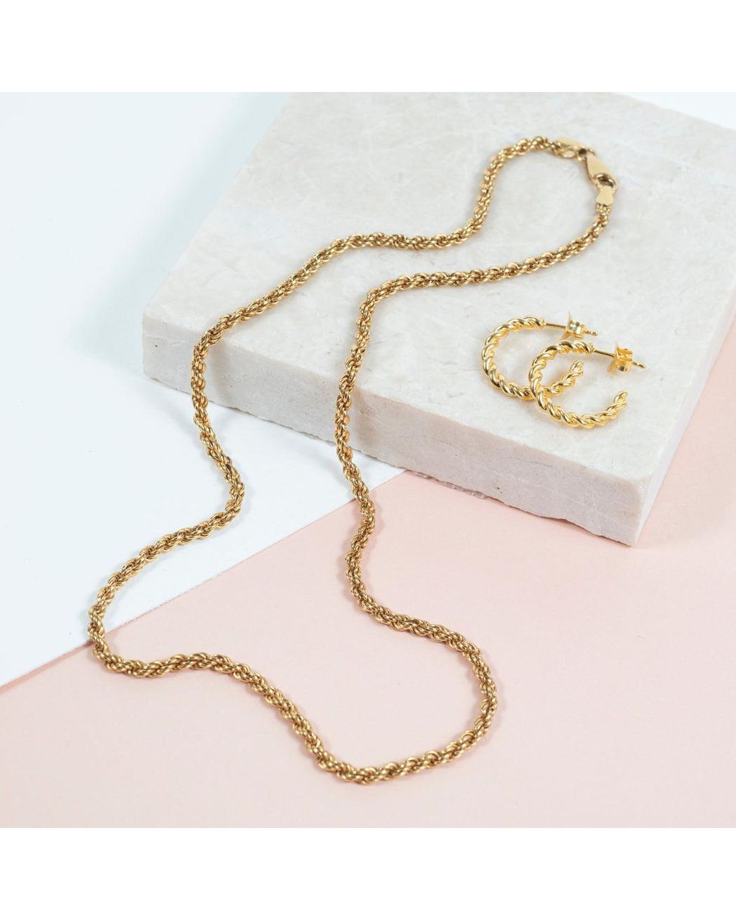 Auree Jewellery Metallic Alhambra Vermeil Rope Chain