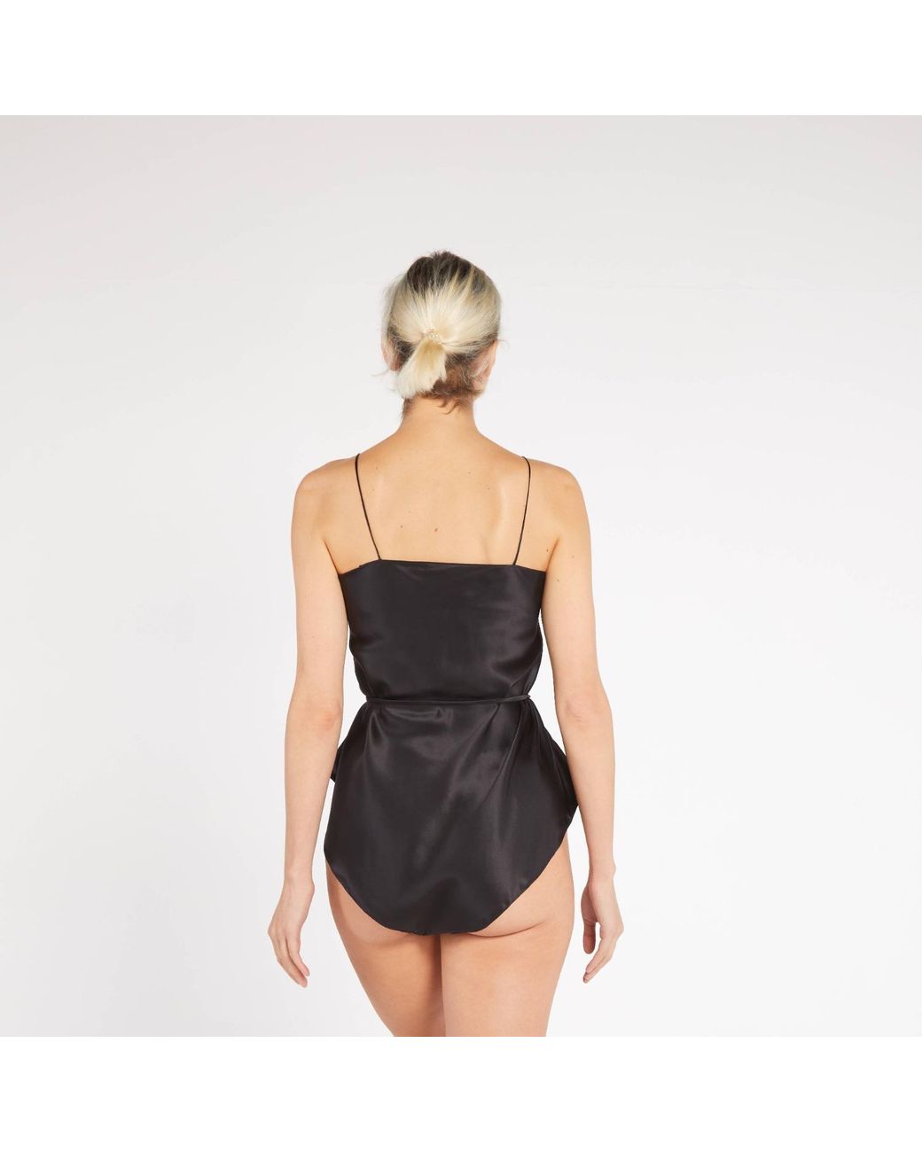 Maguy De Chadirac Black Classic Silk Teddy
