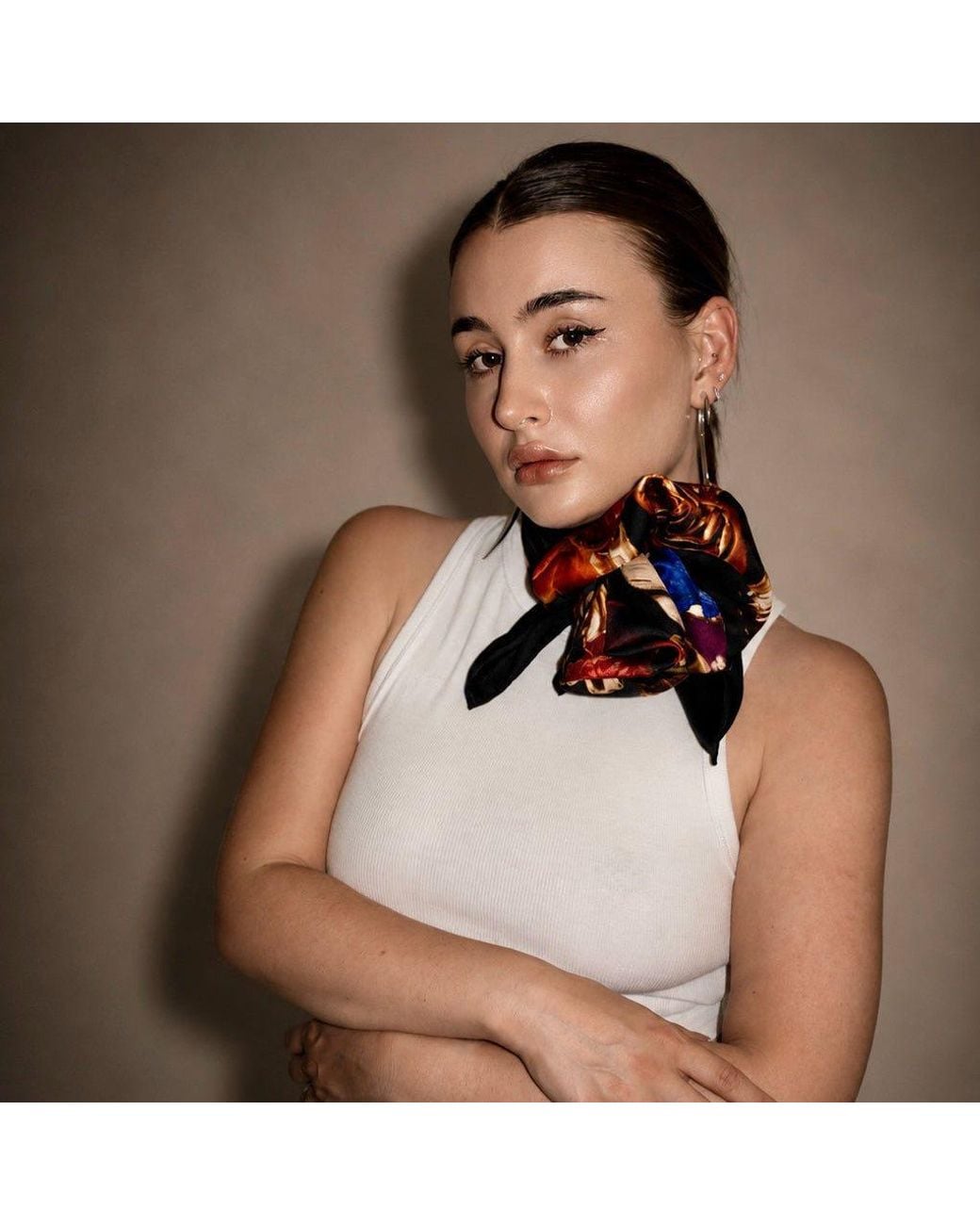 Garyjamesmcqueen Black The Vanitas Foulard