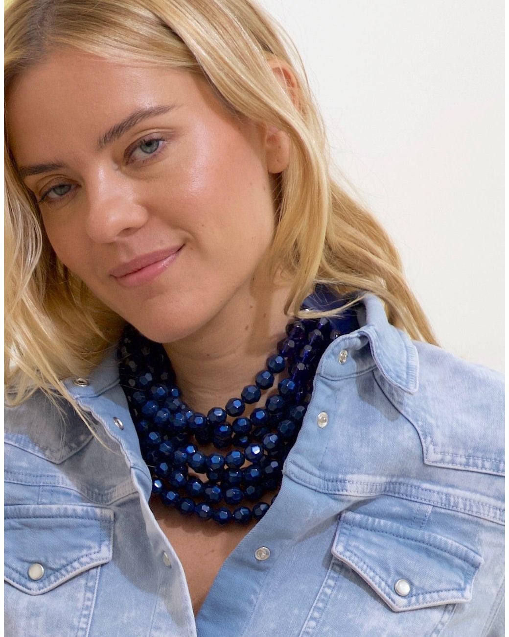 Fairchild Baldwin Blue Gradated Bella Winter Necklace