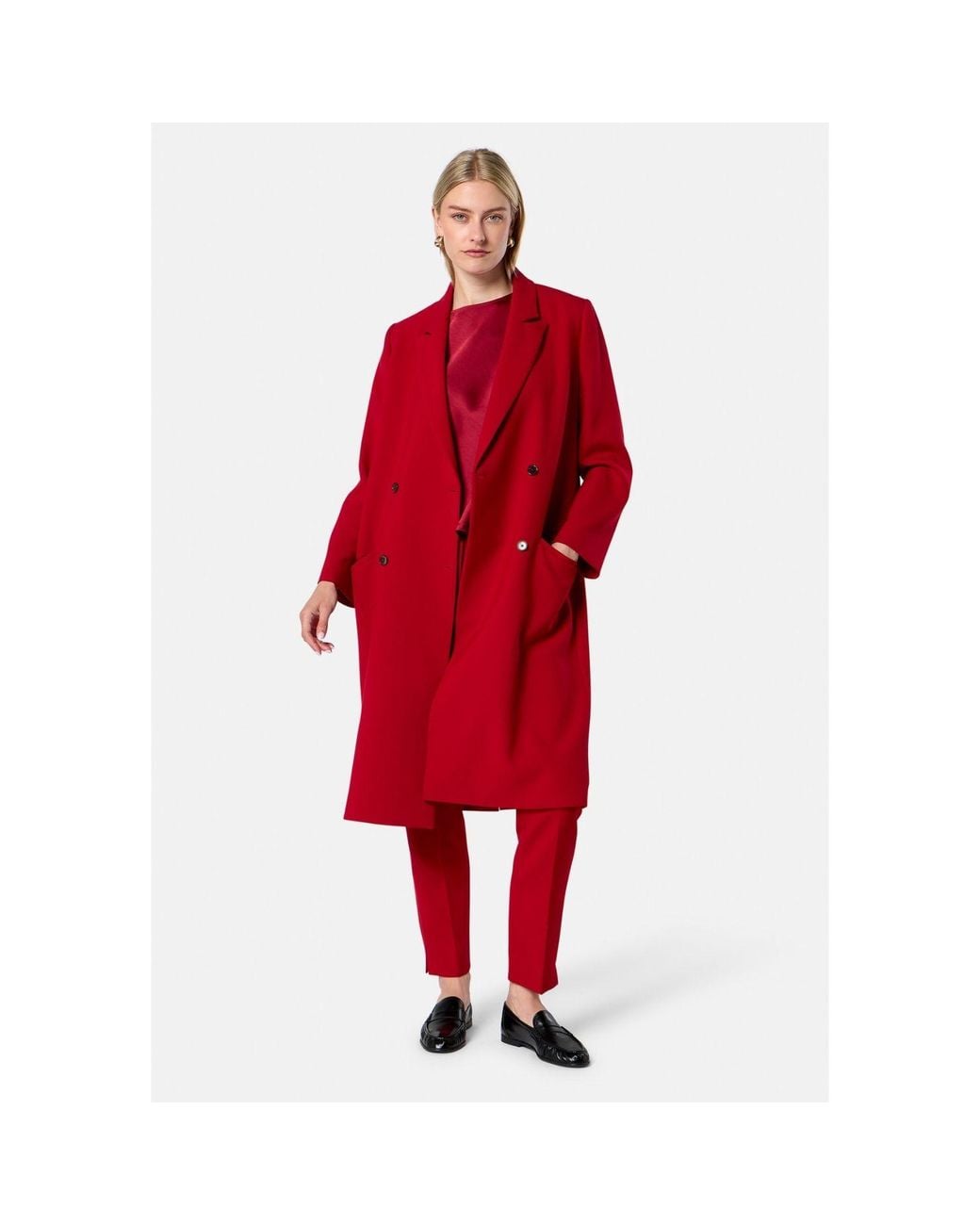 Helen Mcalinden Red Victoria Ruby Coat