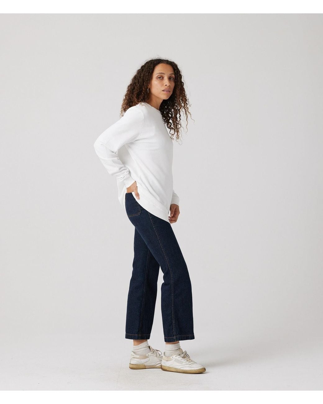 Known Supply White 100% Organic Cotton Sweatshirt