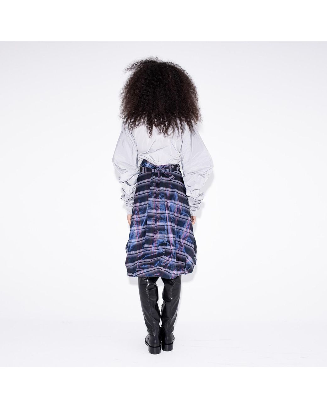 Bianca Popp Blue Wrapped Skirt