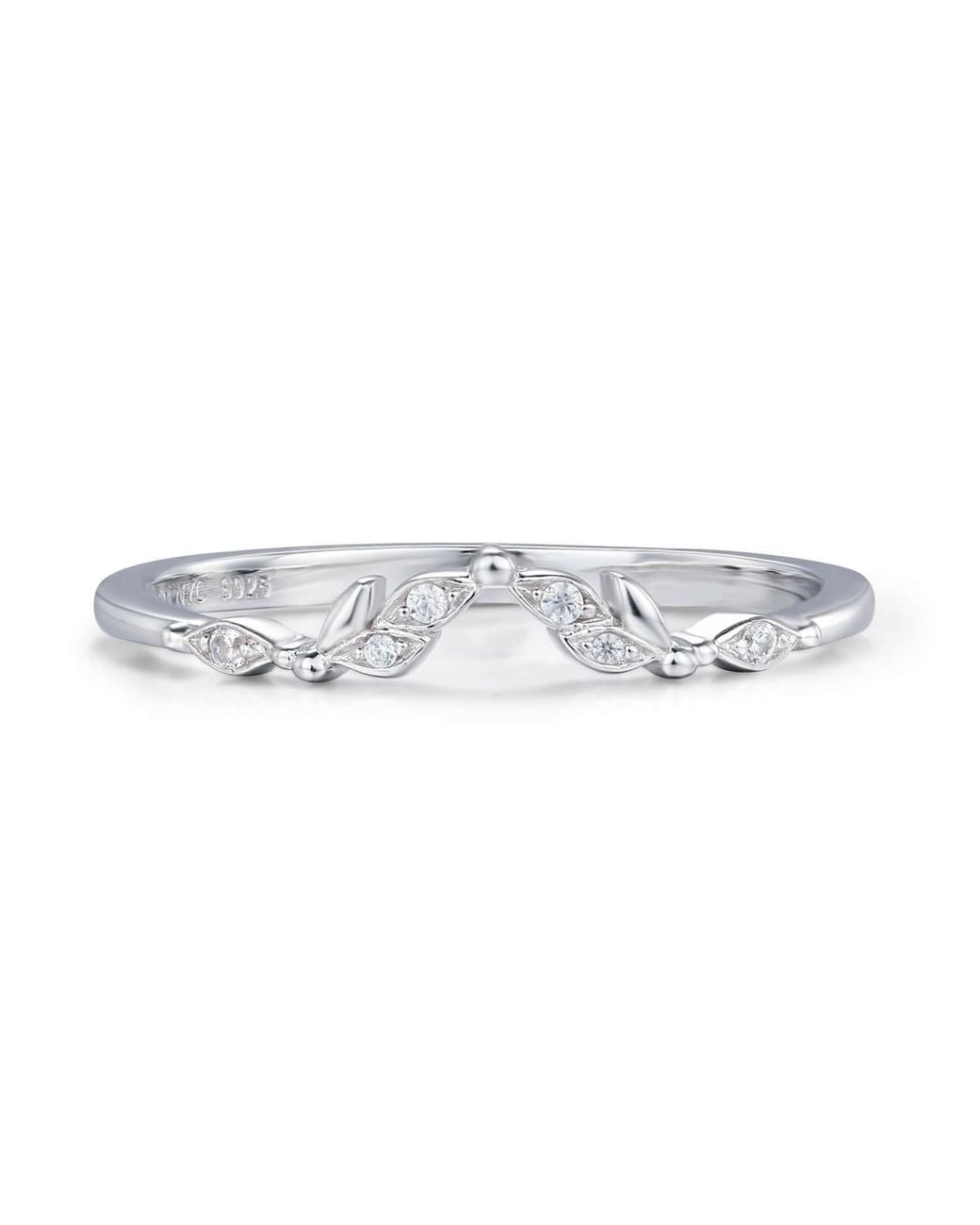 Azura Jewelry New York White Gleam Band Vermeil