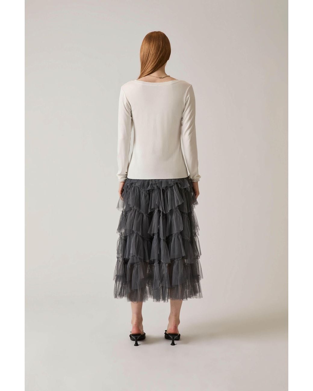 James Lakeland White Long Sleeve Top