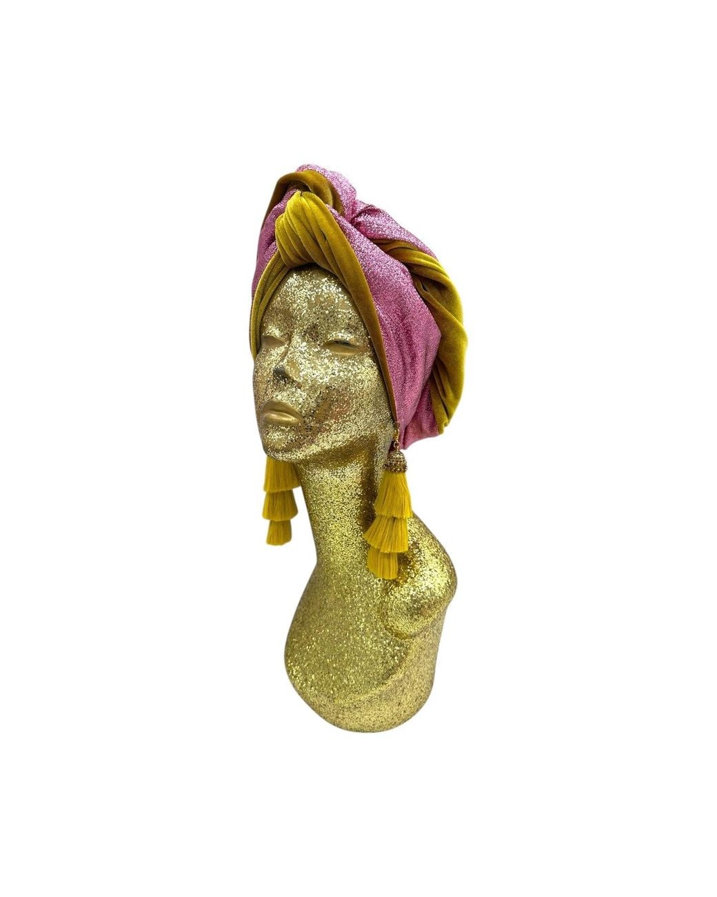 Julia Clancey Yellow Snazzy Golden Fizz Swinglette Turban