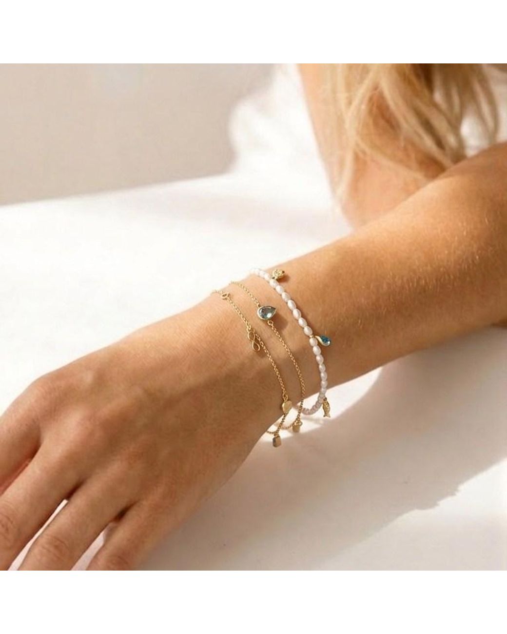 With Love Darling Metallic People Bracelet