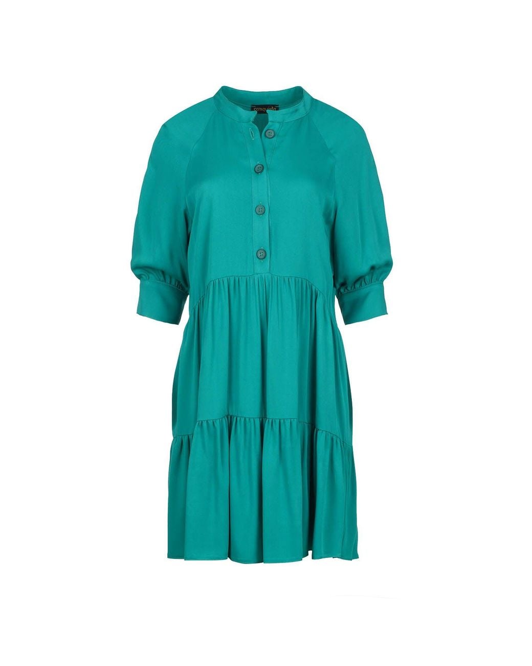 Conquista Blue Loose Ruffle Dress