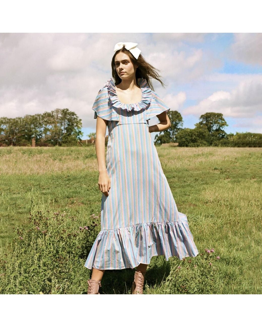 Lisa The Label Blue La La Lady Peggy Lipton Dress