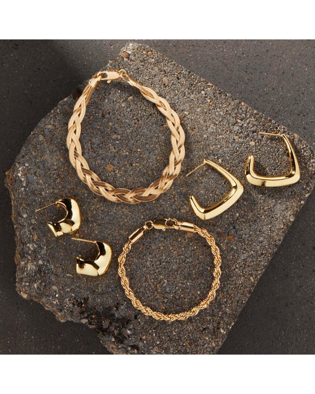 Glamrocks Jewelry Metallic Rope Chain Bracelet