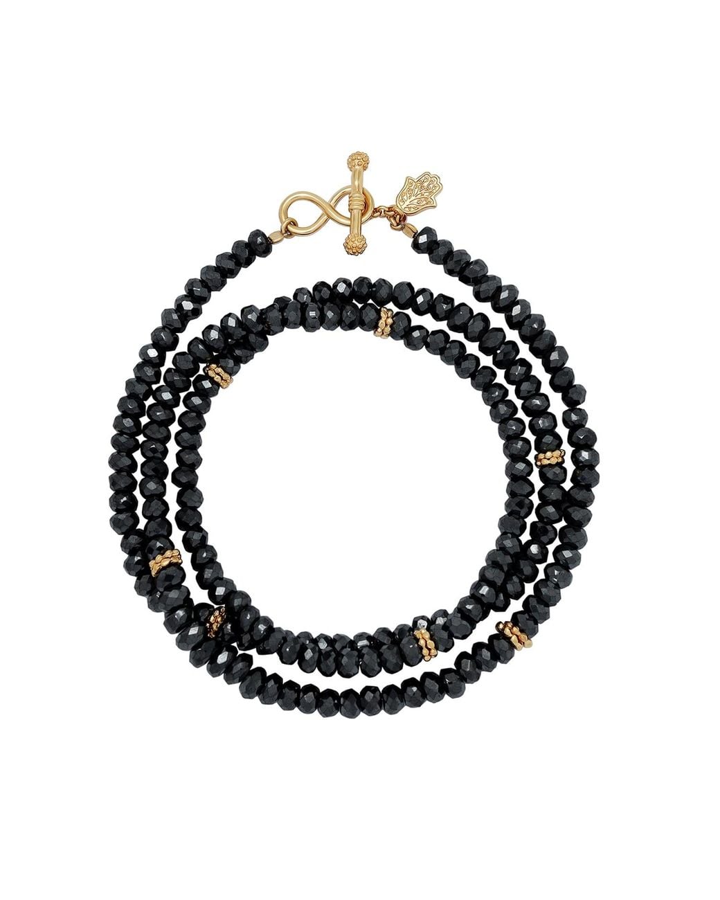 Karma and Luck Black Onyx Infinity Wrap Bracelet – Protection & Balance Jewelry – Eternal Strength