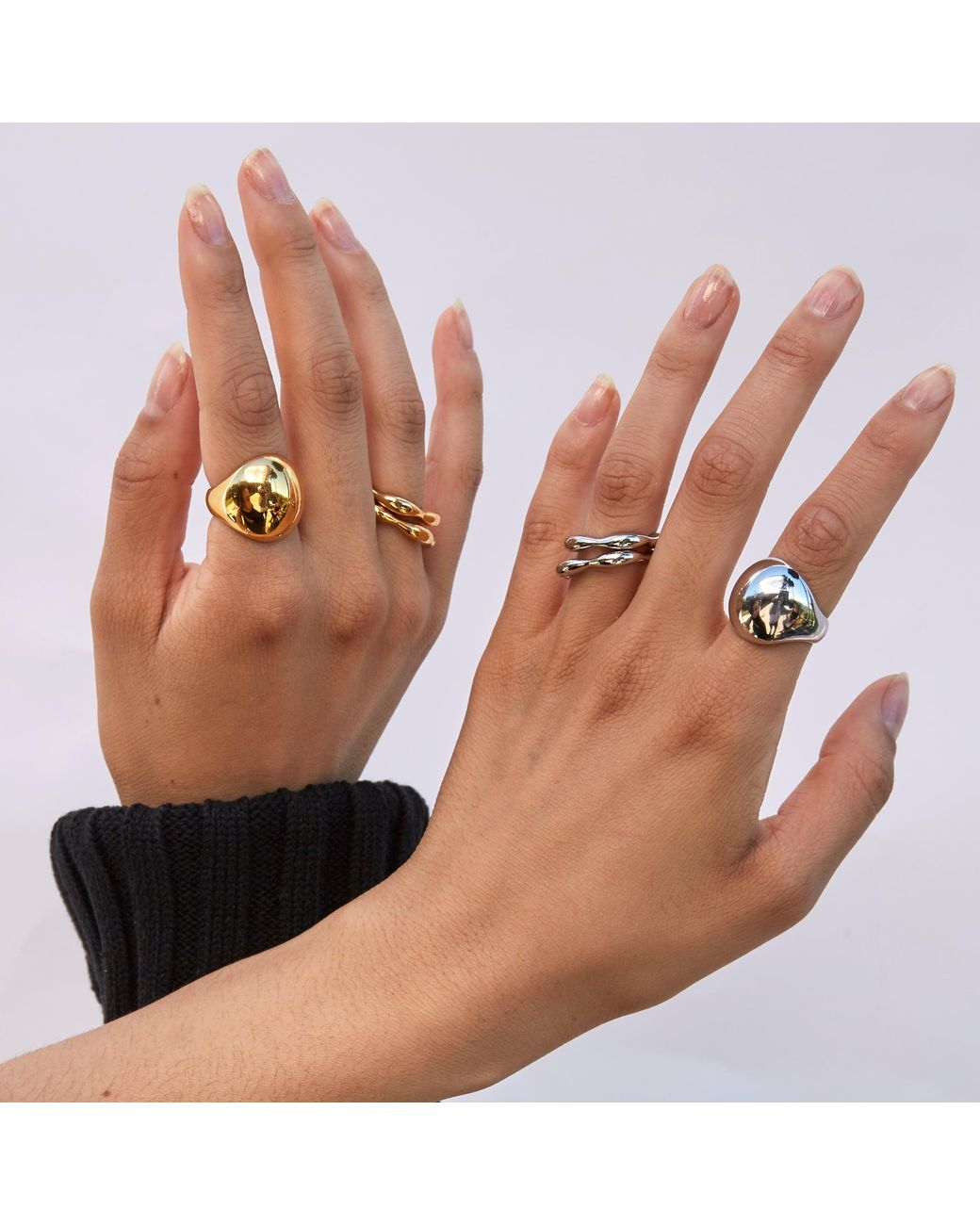 Biko Jewellery Metallic Amphora Ring