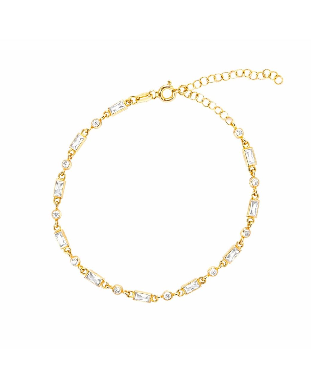 Ballinger Jewellery Metallic Neutrals Ballinger Fine Chain Bracelet April Birthstone