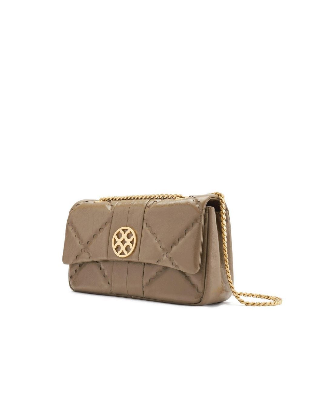 Orange Cube Natural Mosaic Diamond Chain Bag