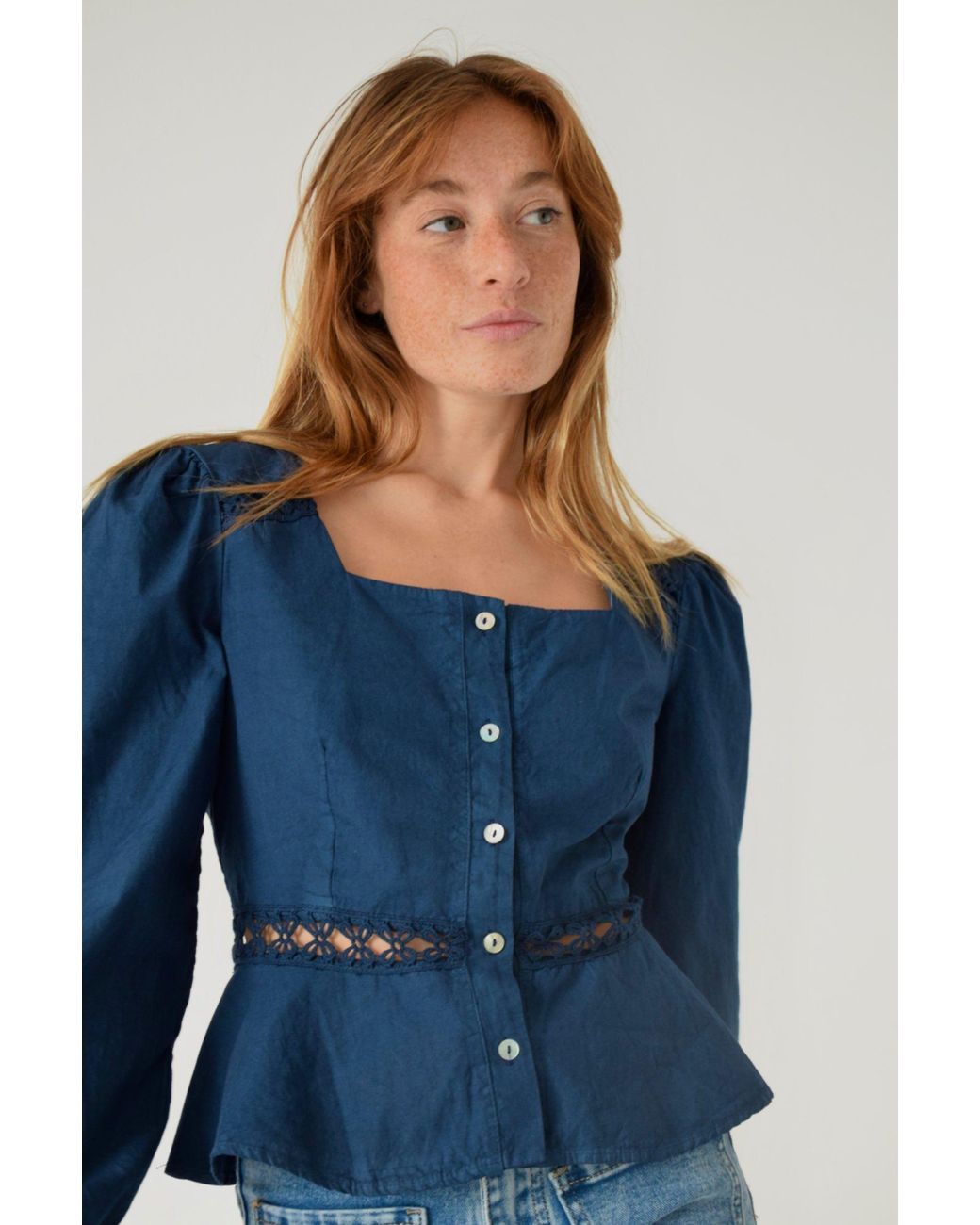 Mind Traveler Blue Roma Blouse