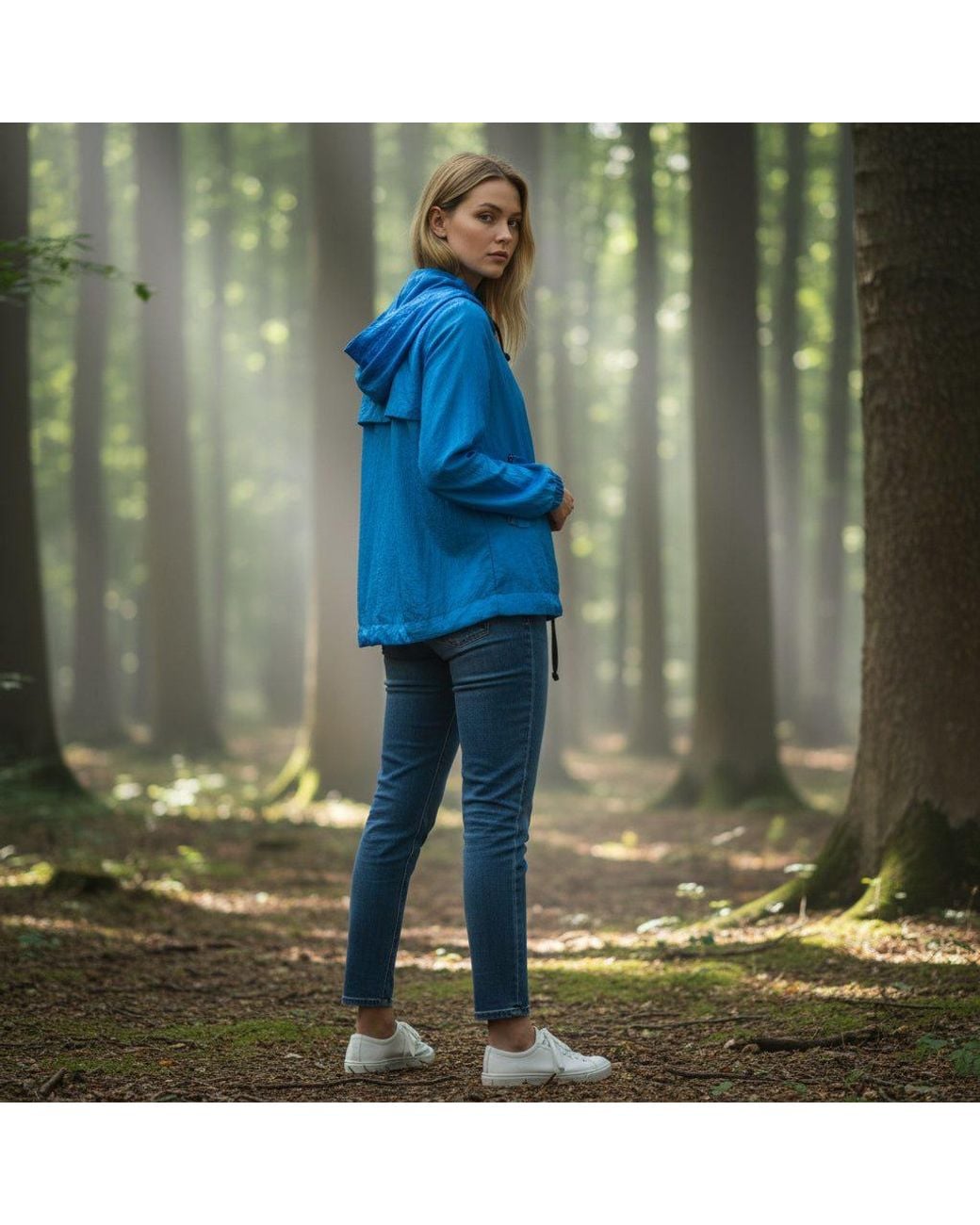 BEIRA Blue Luisa Water Repellent Jacket –
