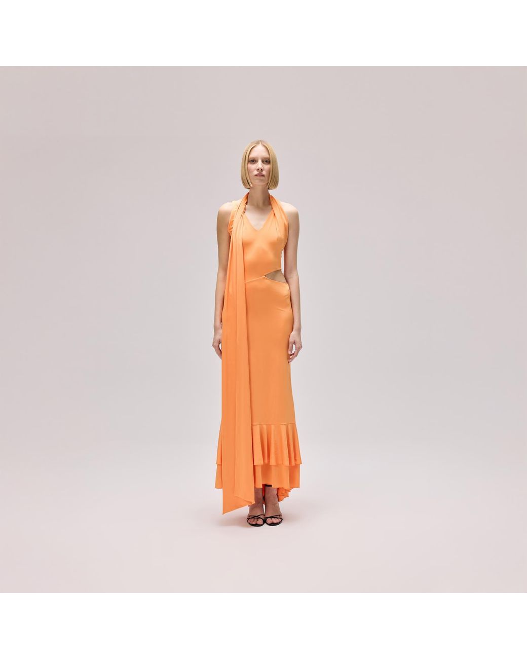 Herfetch Orange Maxi Satsuma Dress