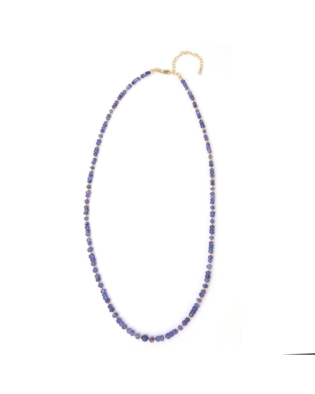 Shar Oke Metallic Tanzanian Tanzanite Necklace