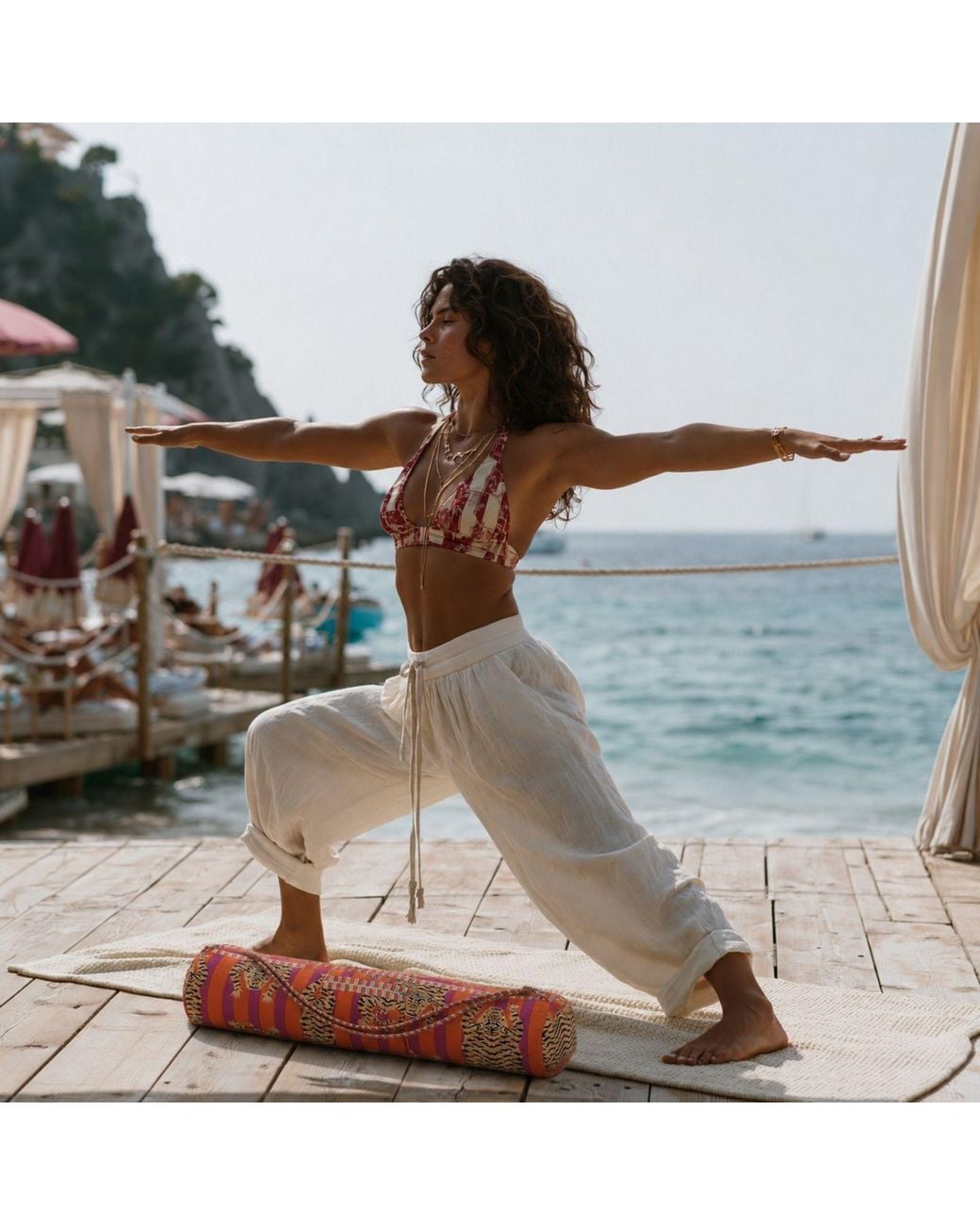 Conscious Yoga Collective Red The Tibetan Tiger Yoga Bag