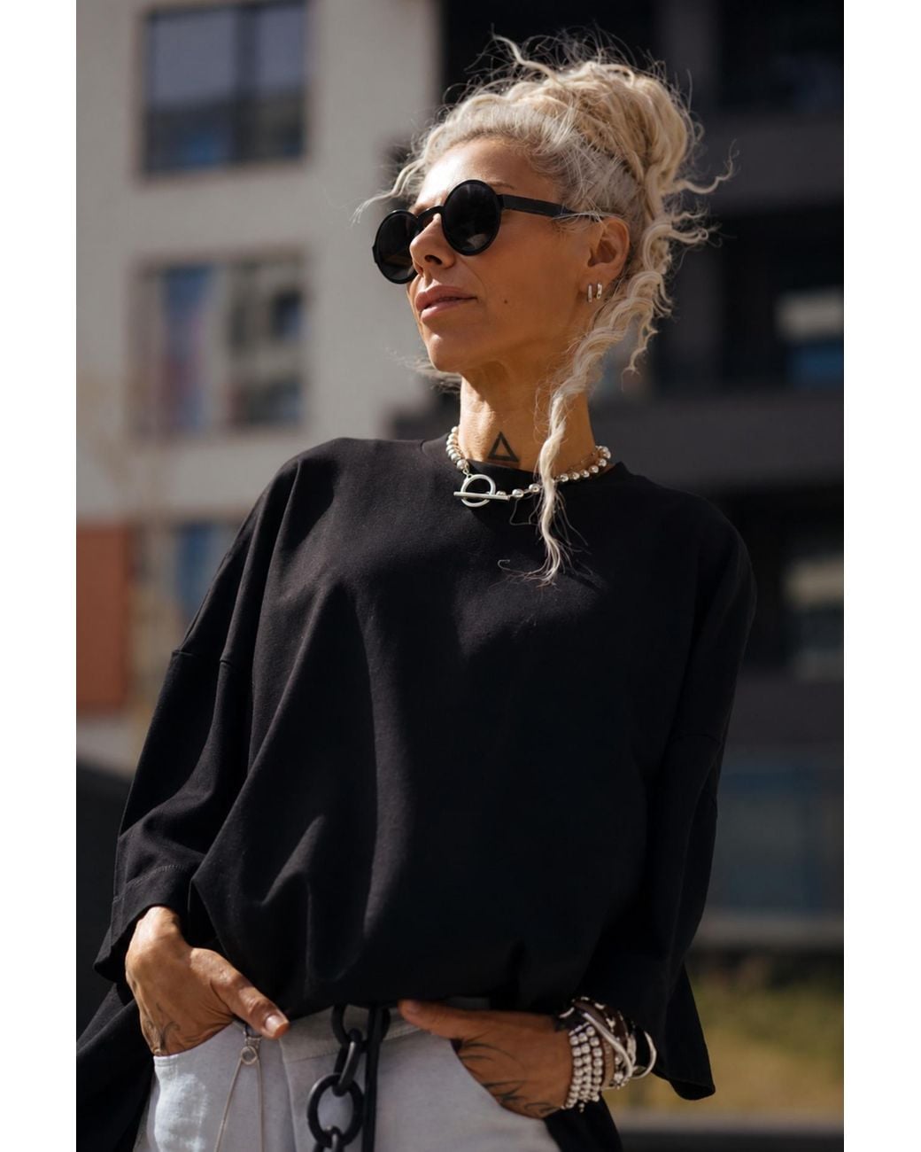 Clothes by Locker Room Black Oversized Essential T-Shirt Set –