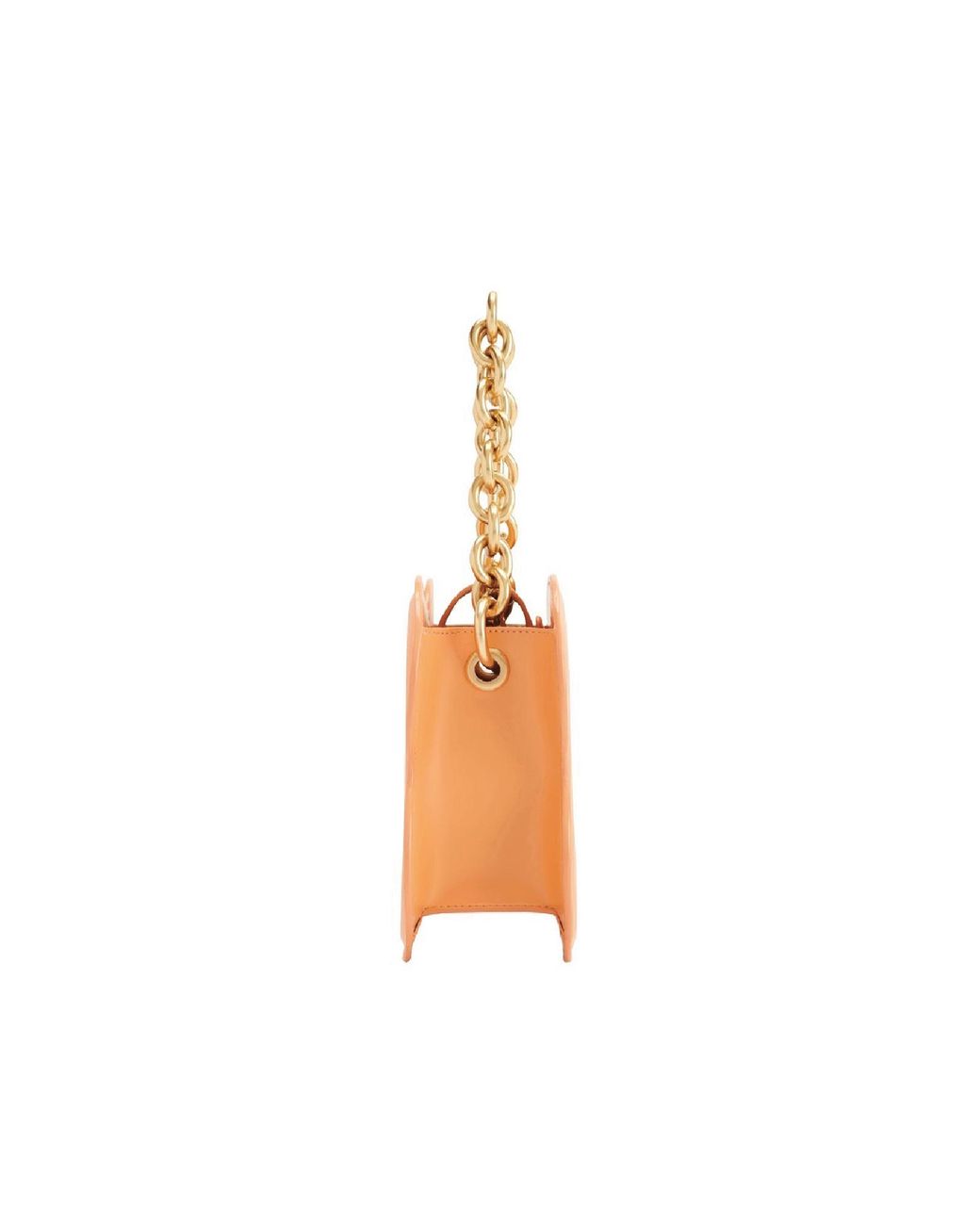 Orange Cube White Large Lucky Clover Handbag