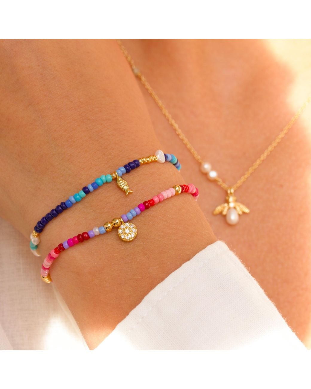 With Love Darling Red Life Force Pearl Bracelet