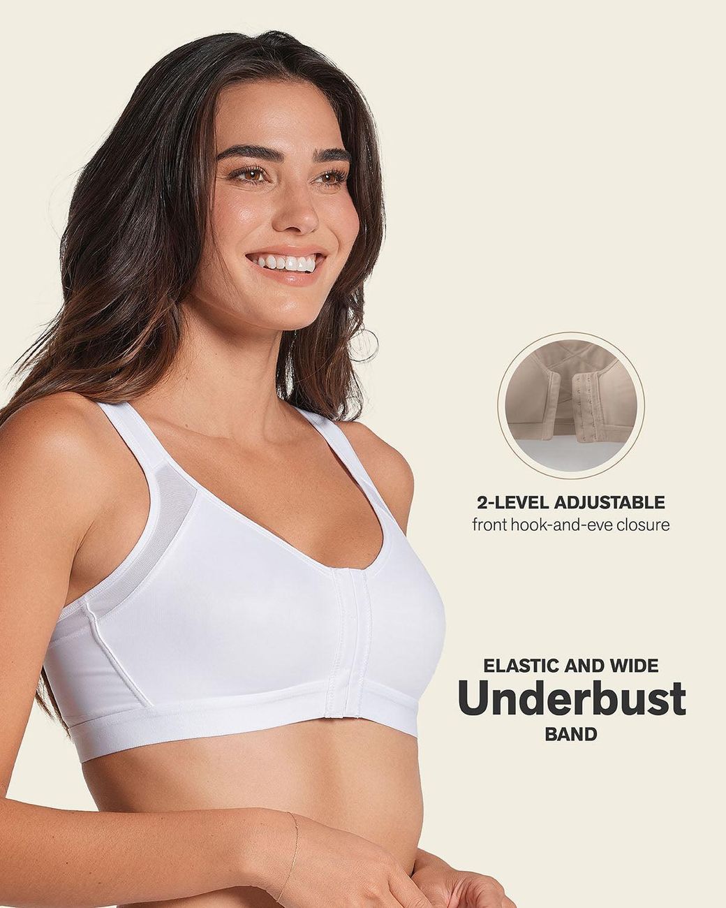Leonisa Blue Unlined Wireless Posture Corrector Bra