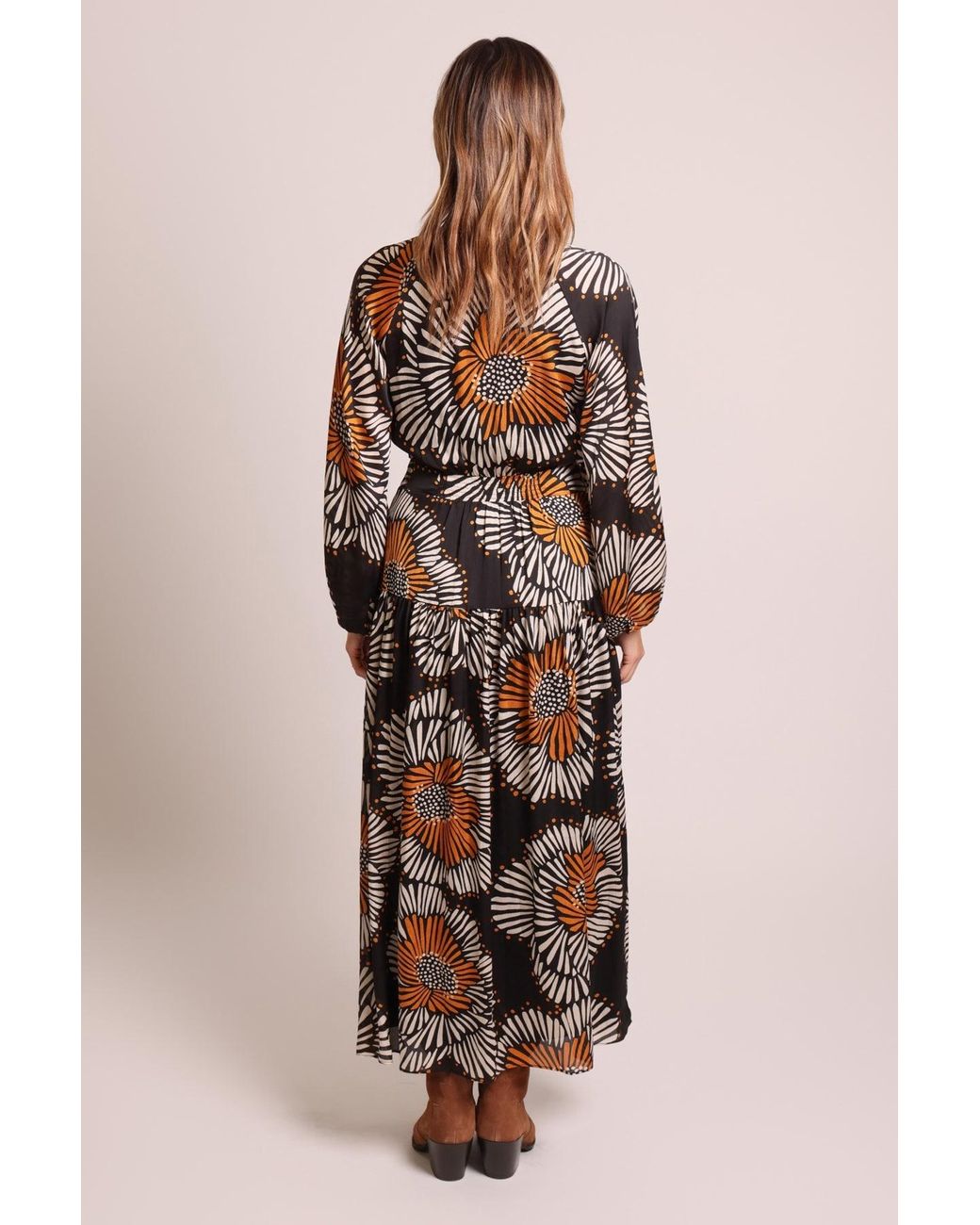 Traffic People Multicolor Holding On Floral Blame Maxi Dress