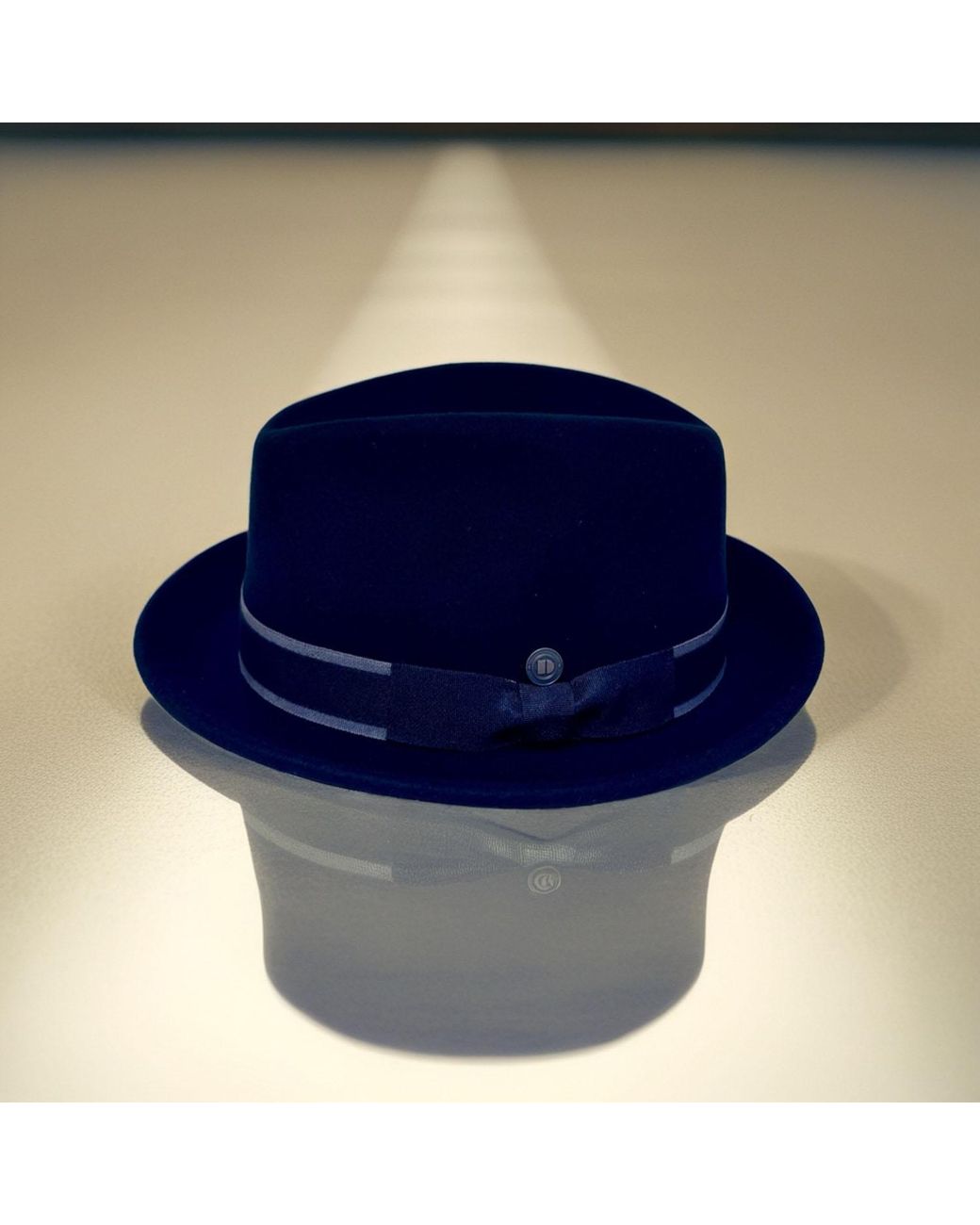 Dasmarca Hats Black Robin Wool Felt Two Tone Trilby Fedora Hat for men