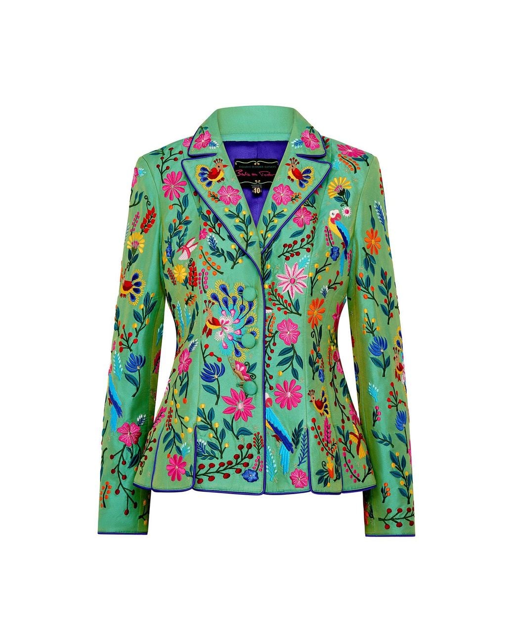 Beatrice von Tresckow Green Aqualime Secrets Of Eden Cormor Revere Jacket