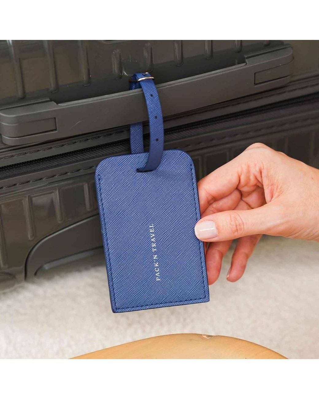 Pack'n Travel Blue Luggage Tag Dark