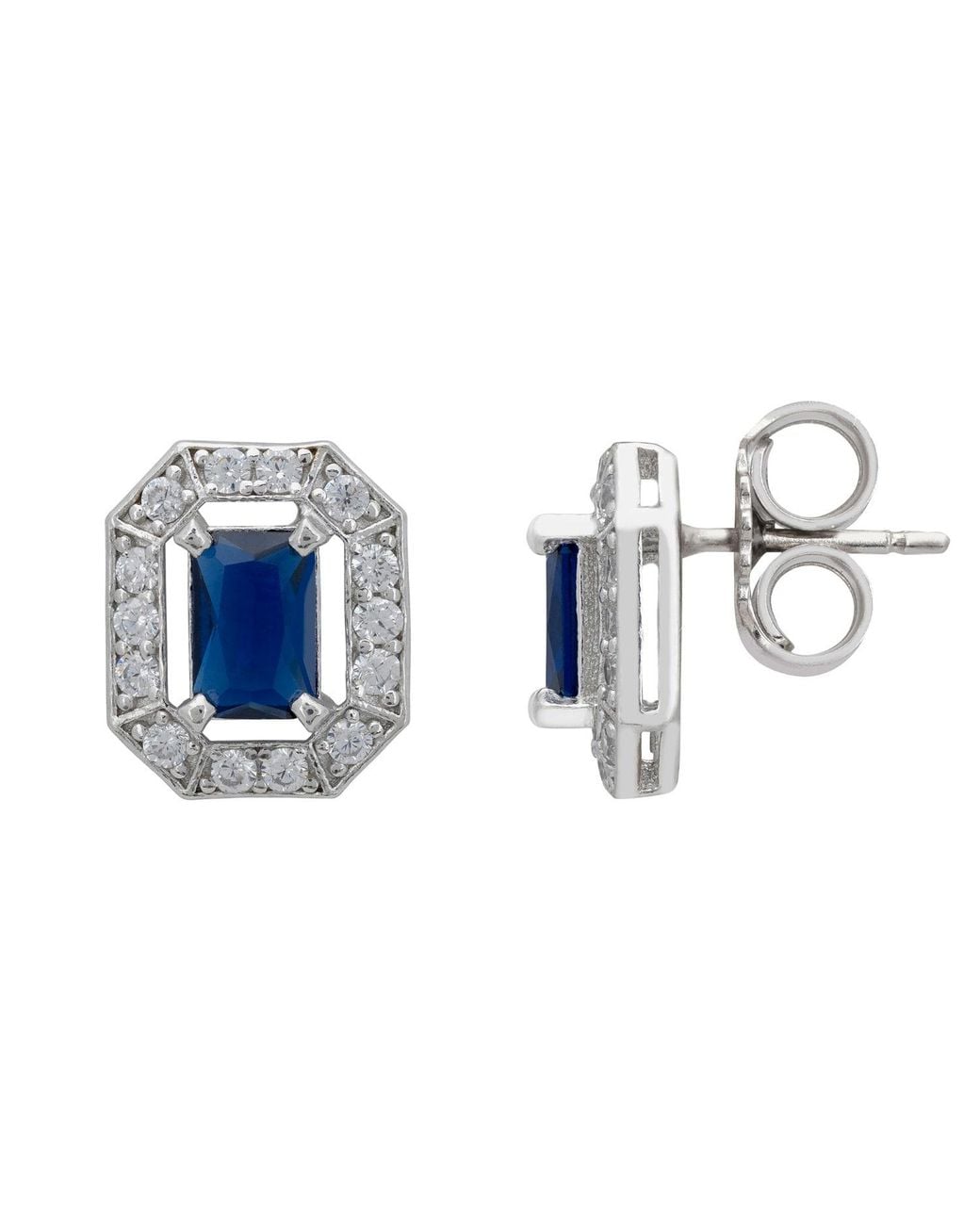 Latelita London Blue Whistledown Gemstone Stud Earrings Sapphire