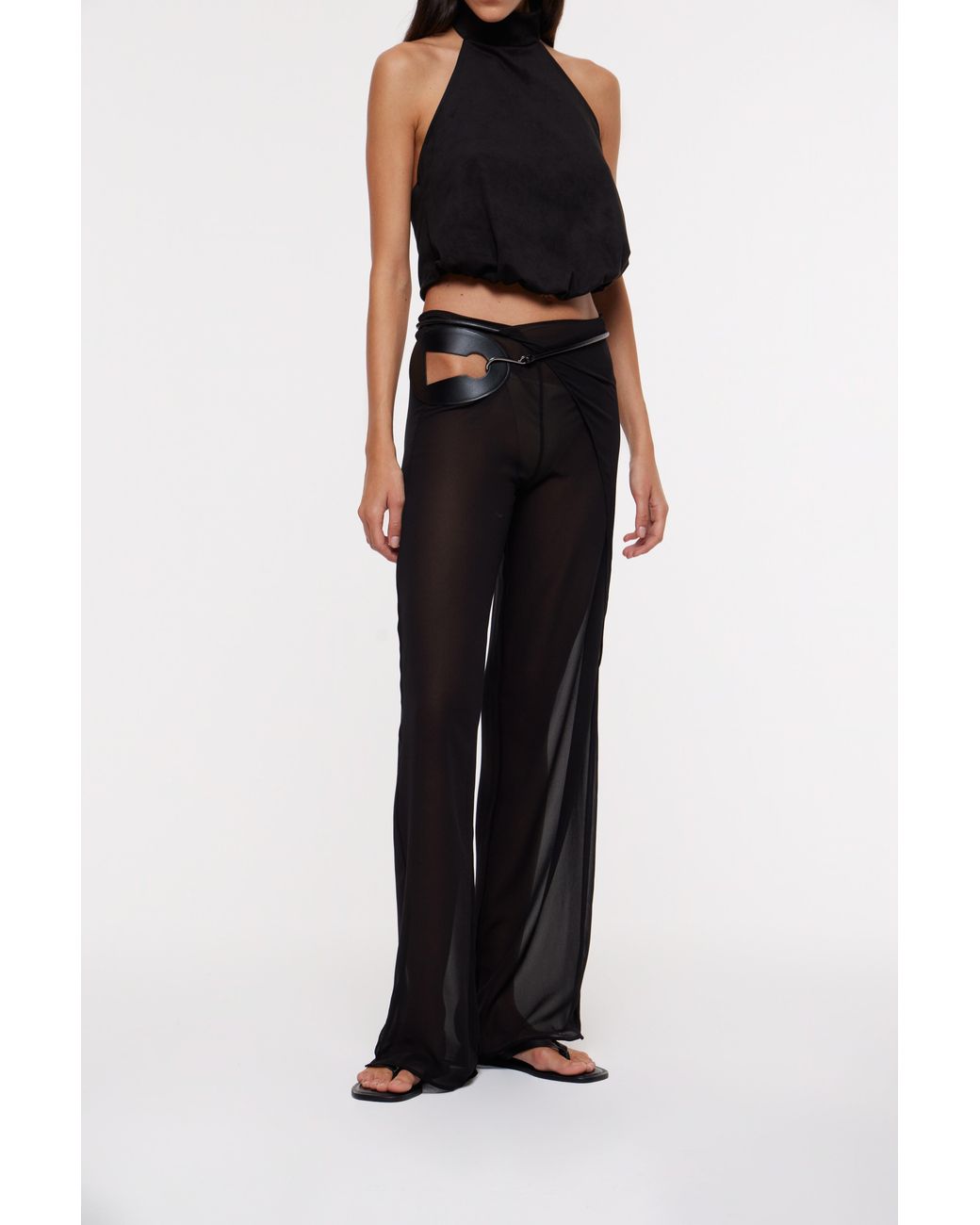 Bianca Resortwear Black Deva Wrap Trousers