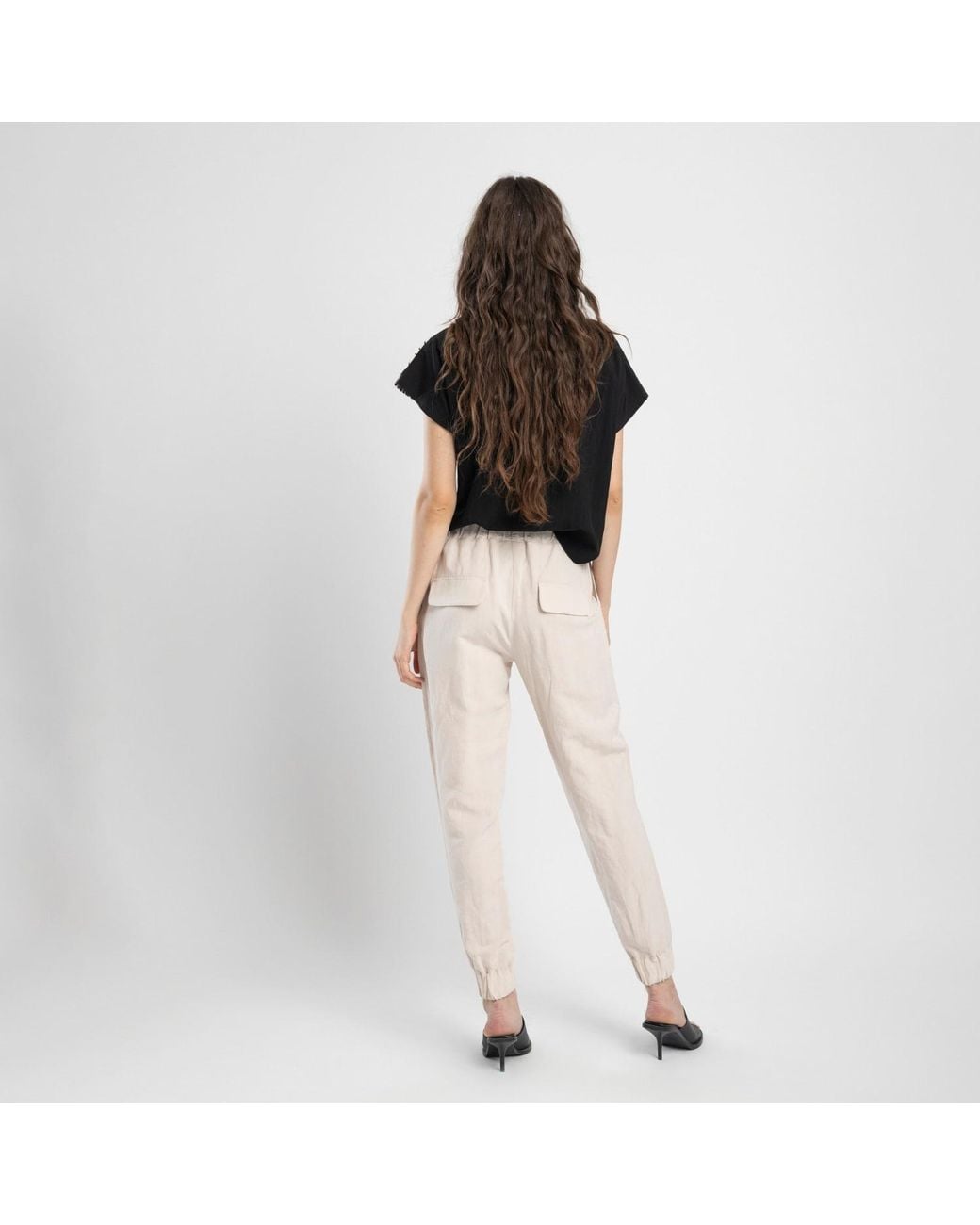 ARTISTA Black Blend V-Neck Top