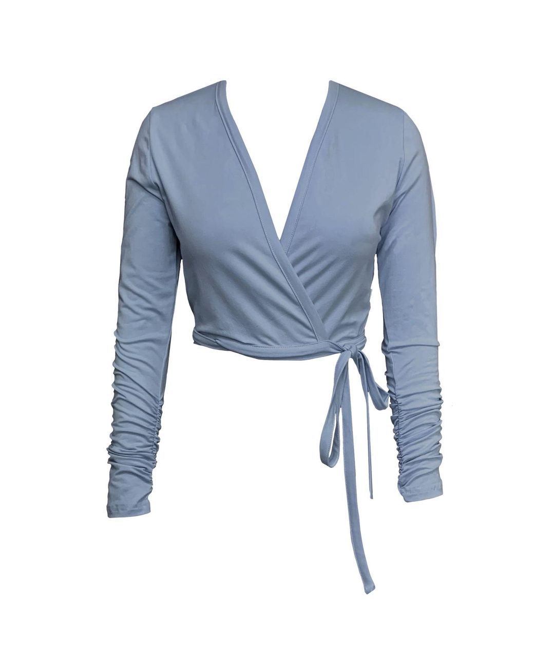 Frock Tales Blue Daisy Ballet Wrap Top