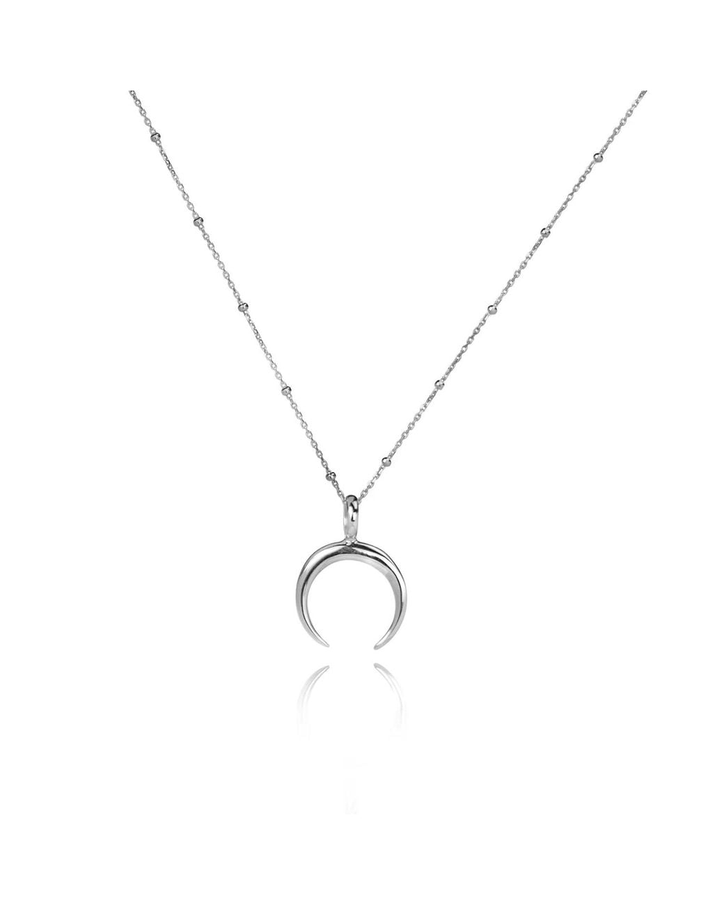 The Jewellery Store London Metallic The Intuition Charm, Crescent Horn, Necklace