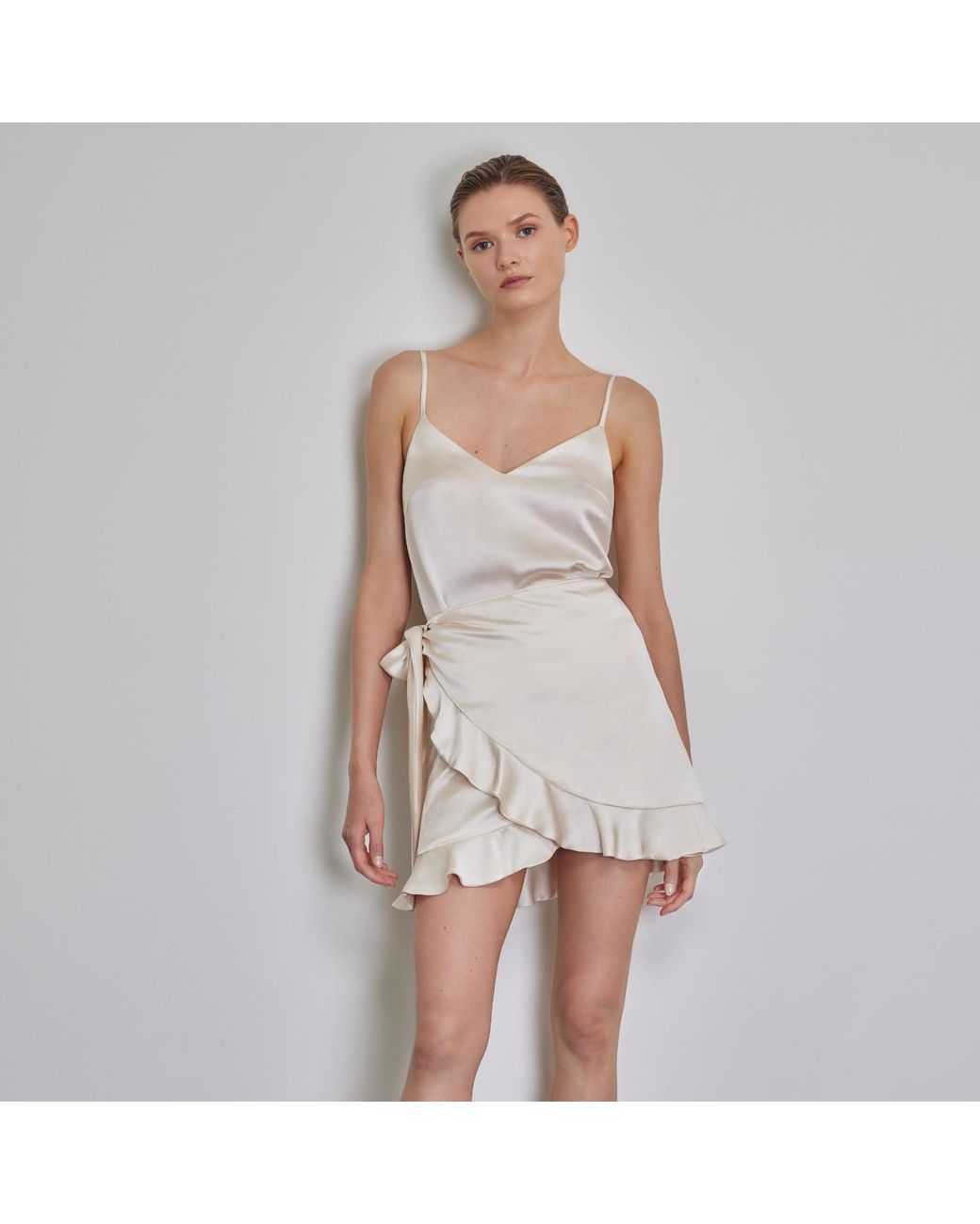 Anse Victorin Natural Lisa Silk Skirt