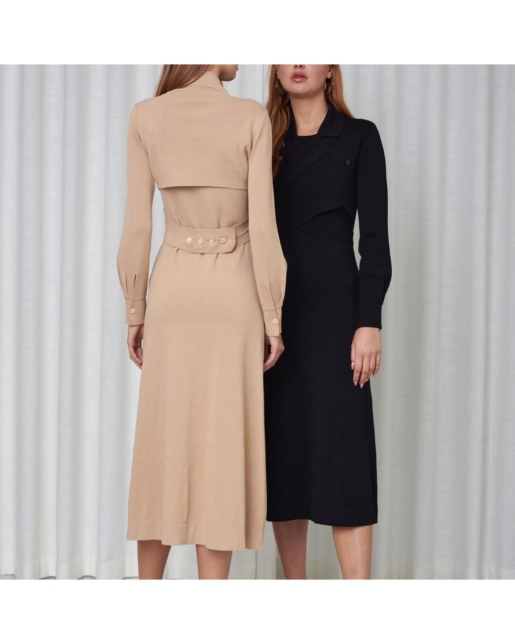 Roch Perel Natural Neutrals Knitted Two Piece Bolero Dress