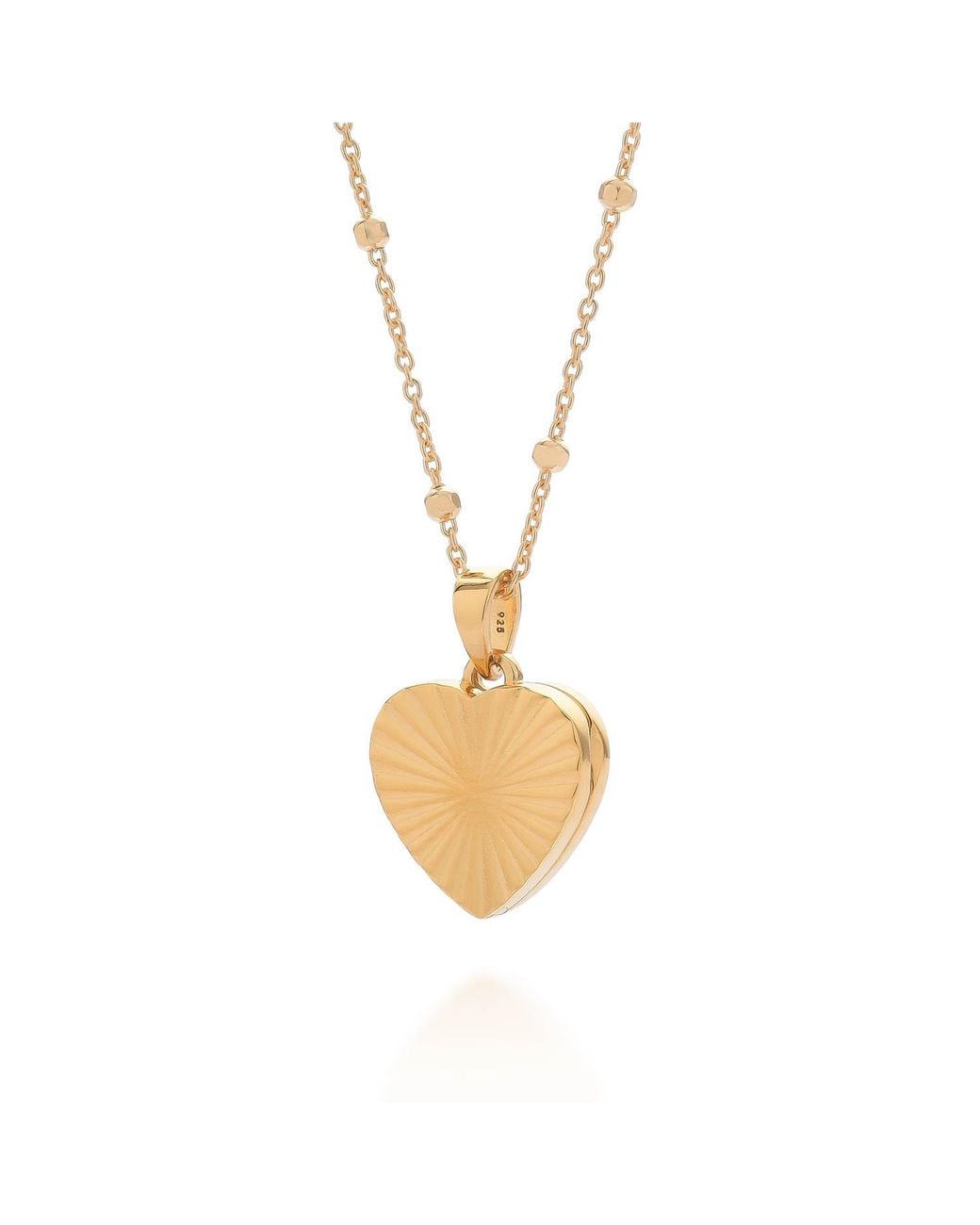 Nellou Jewellery Metallic Aura Heart Locket Necklace