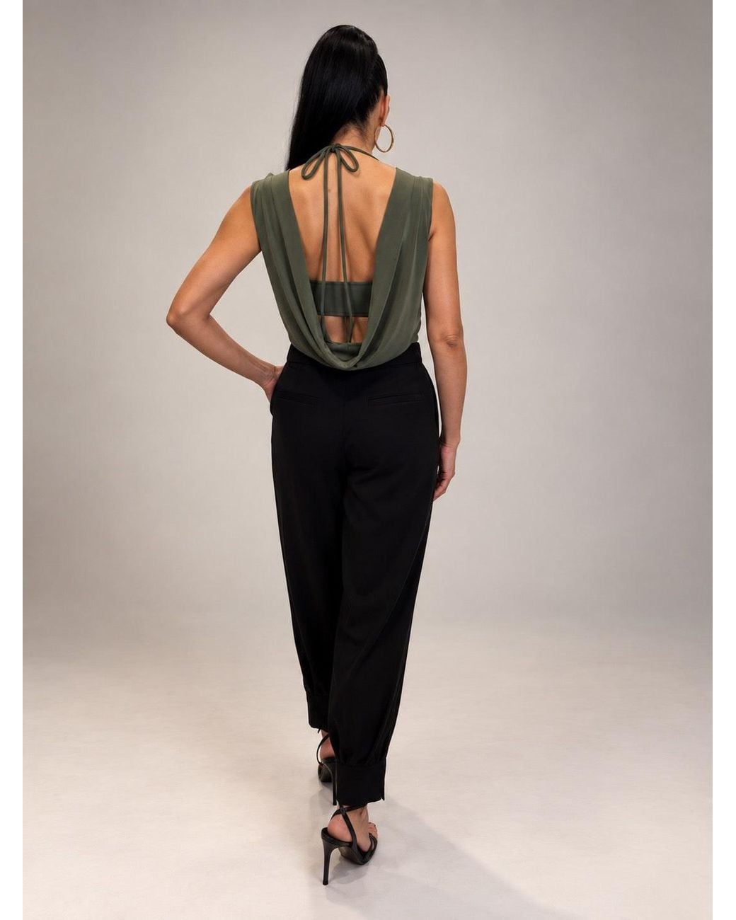 Monice London Green Anise Backless & Bra Friendly Top