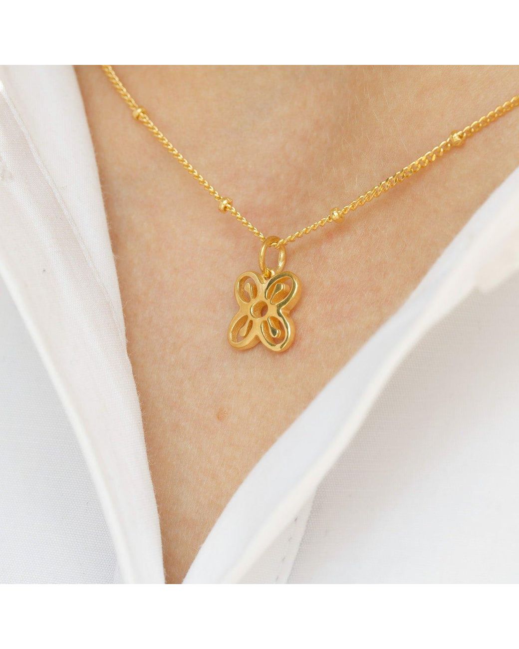 With Love Darling Metallic Bese Saka Necklace