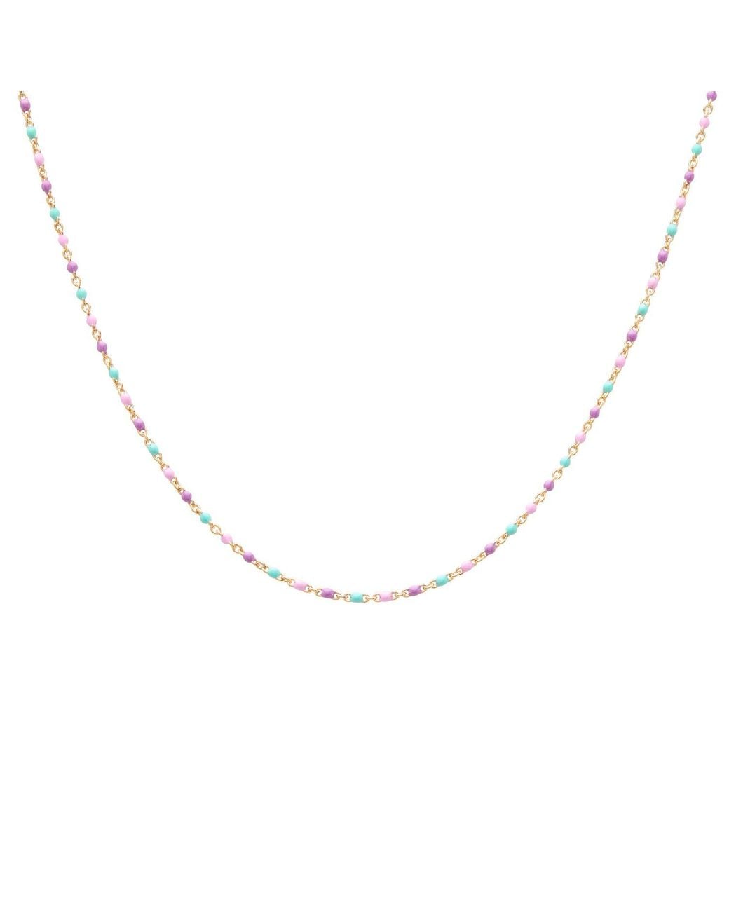 Dolcetto Designs Metallic Bolla Necklace Vermeil And Enamel