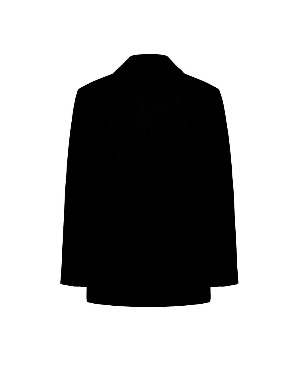 Pcfg Black Double Breasted Coat for men