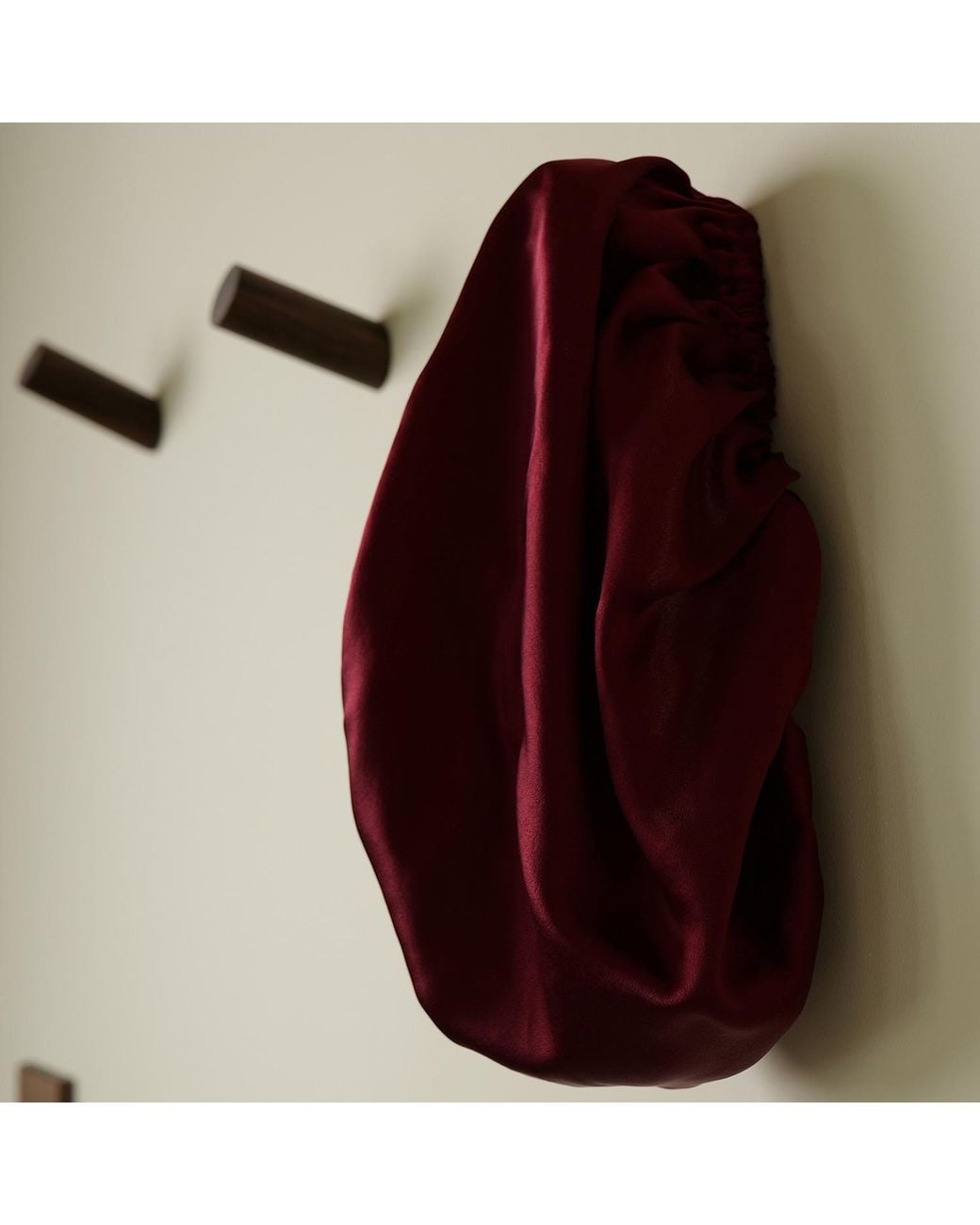 Soft Strokes Silk Red Pure Mulberry Silk Sangria Hair Bonnet
