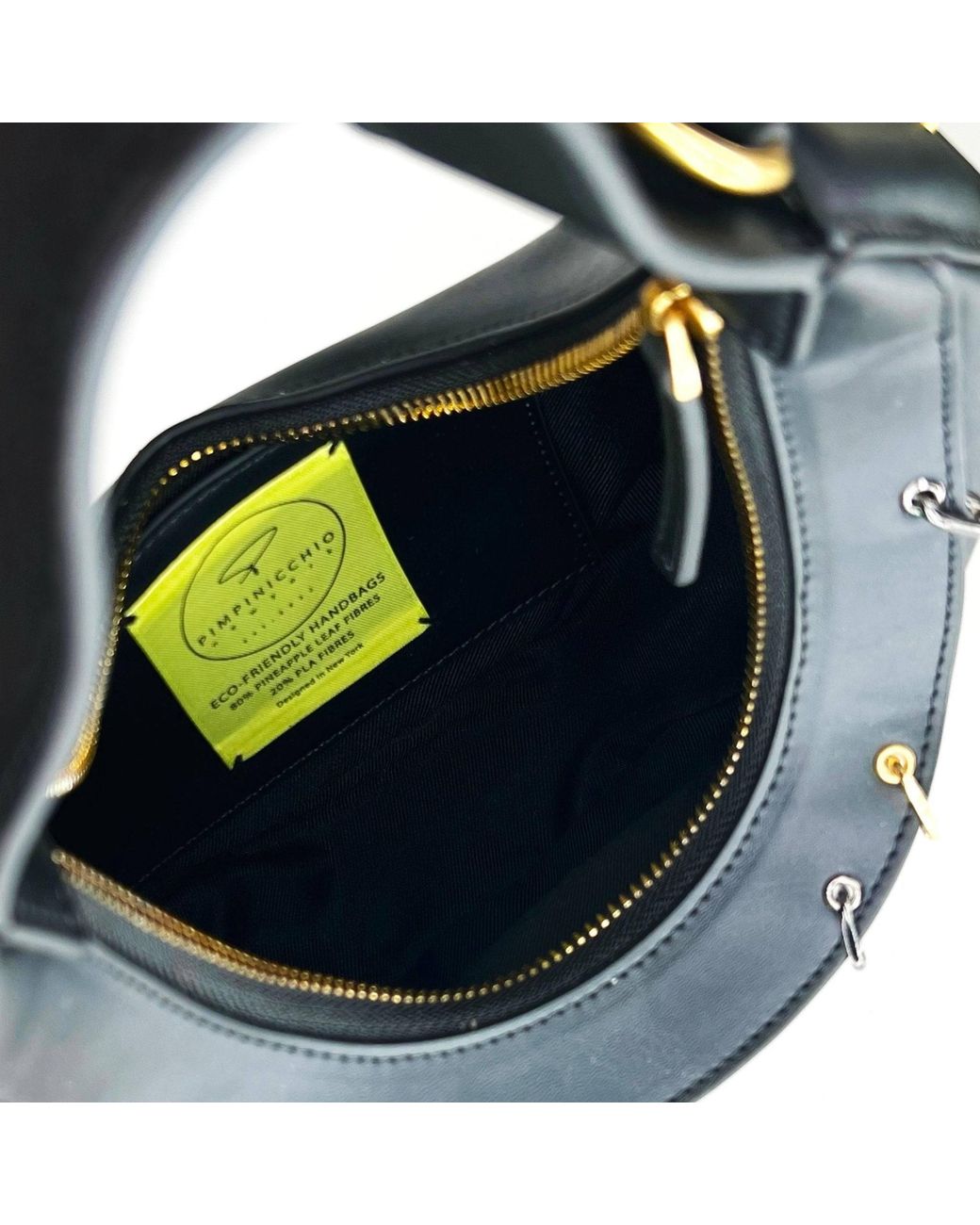 Pimpinicchio New York Black Asymmetrical Hobo Bag
